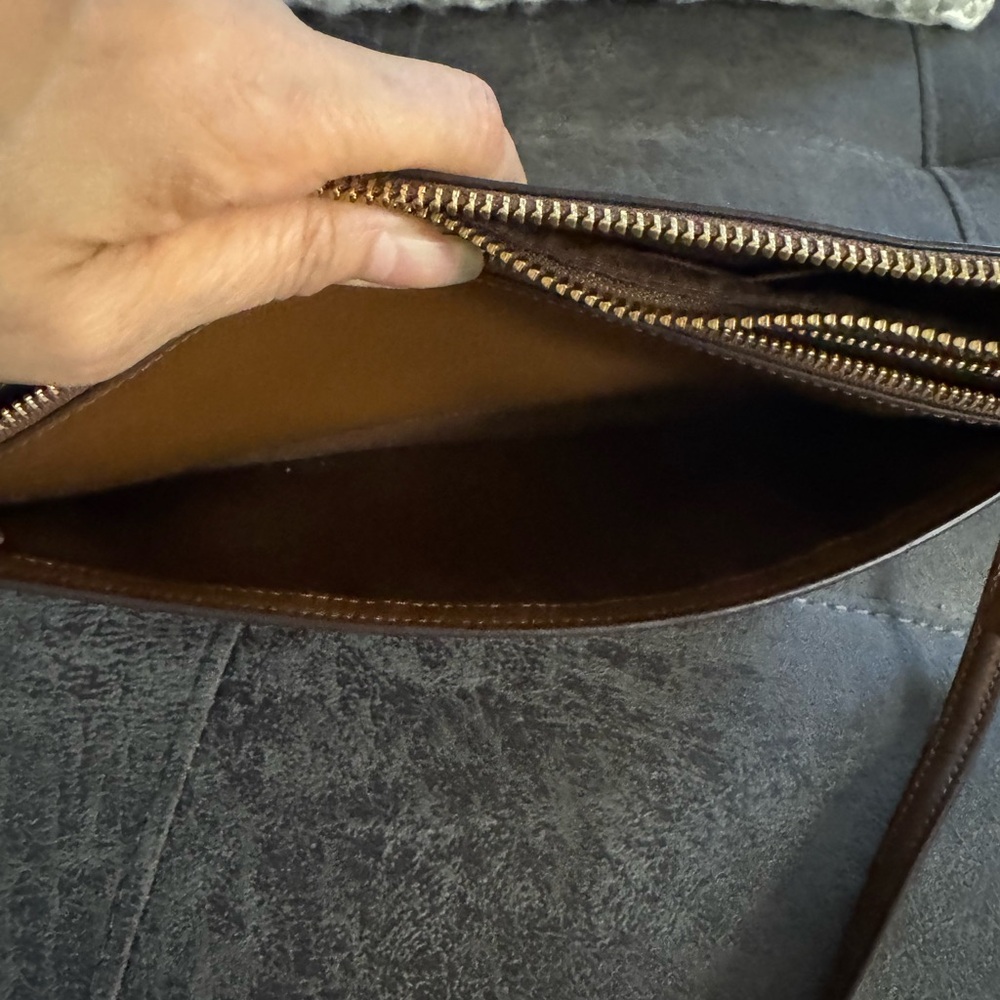 Coach Tan and Brown Signature Crossbody Bag and Wallet Set - Picture 9 of 15